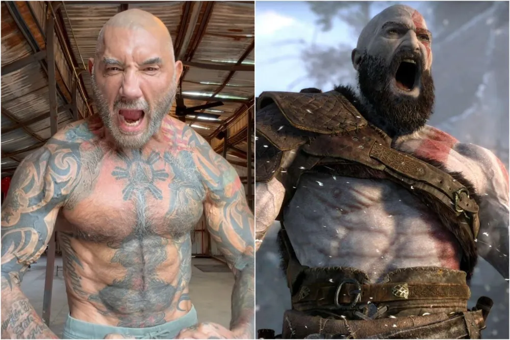Dave Bautista começa transformação para Kratos e já impressiona!